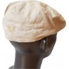 Casquette béret lin et coton