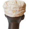 Casquette béret lin et coton