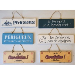 Plaques en bois slogans