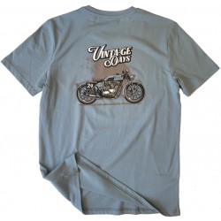 T-shirt homme Moto Vinta-ge...