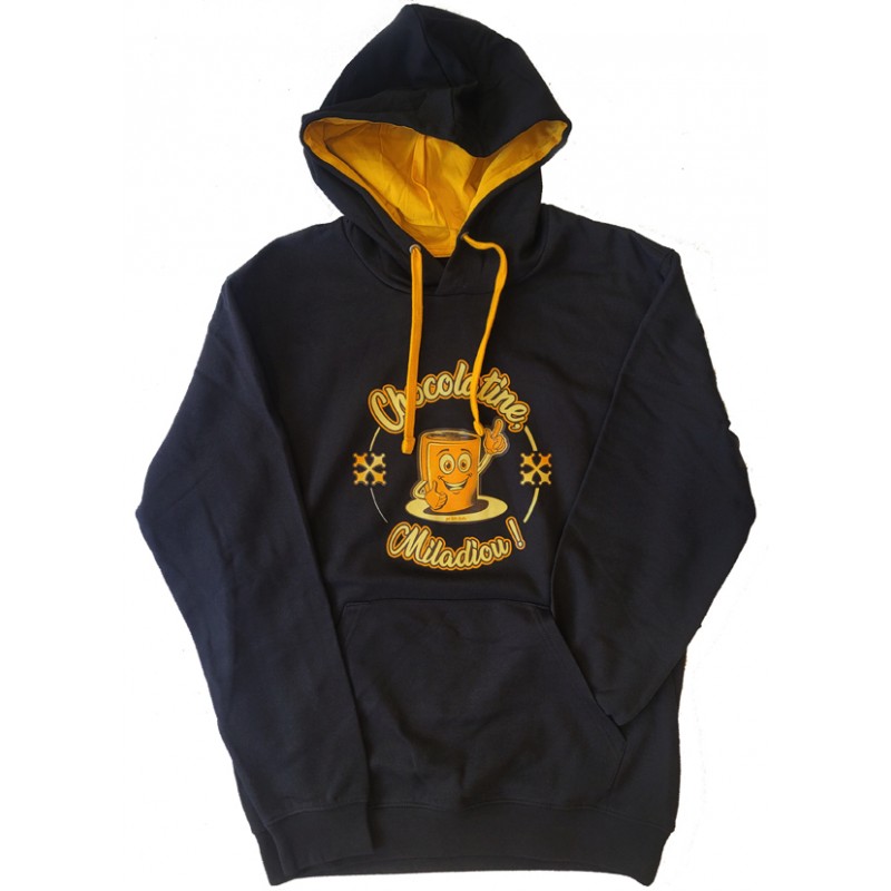Sweat à capuche Chocolatine Miladiou !