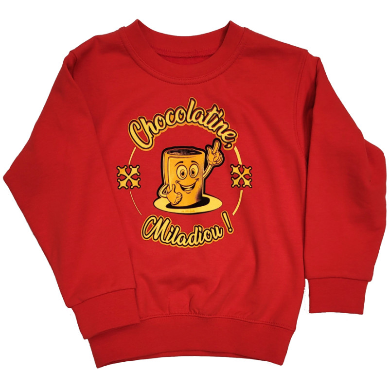 Sweat Chocolatine sans capuche